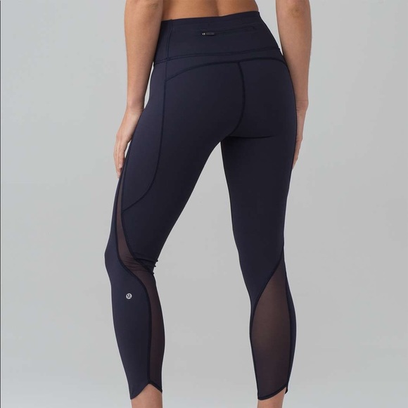 Lululemon Pace Perfect 7/8 Tight Midnight Navy 8 - Picture 1 of 8